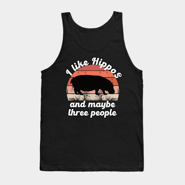 i like hippos and maybe three people Tank Top by hatem